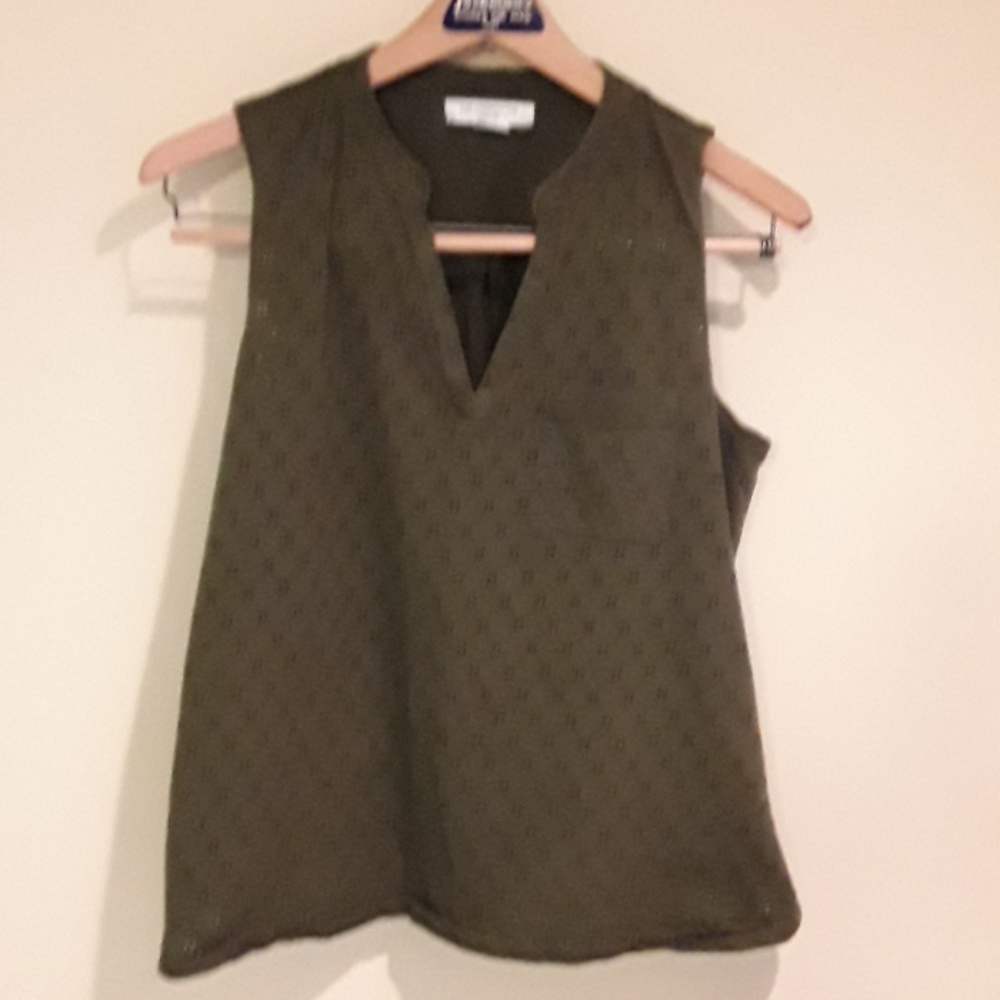 Liz Claiborne olive green tank top